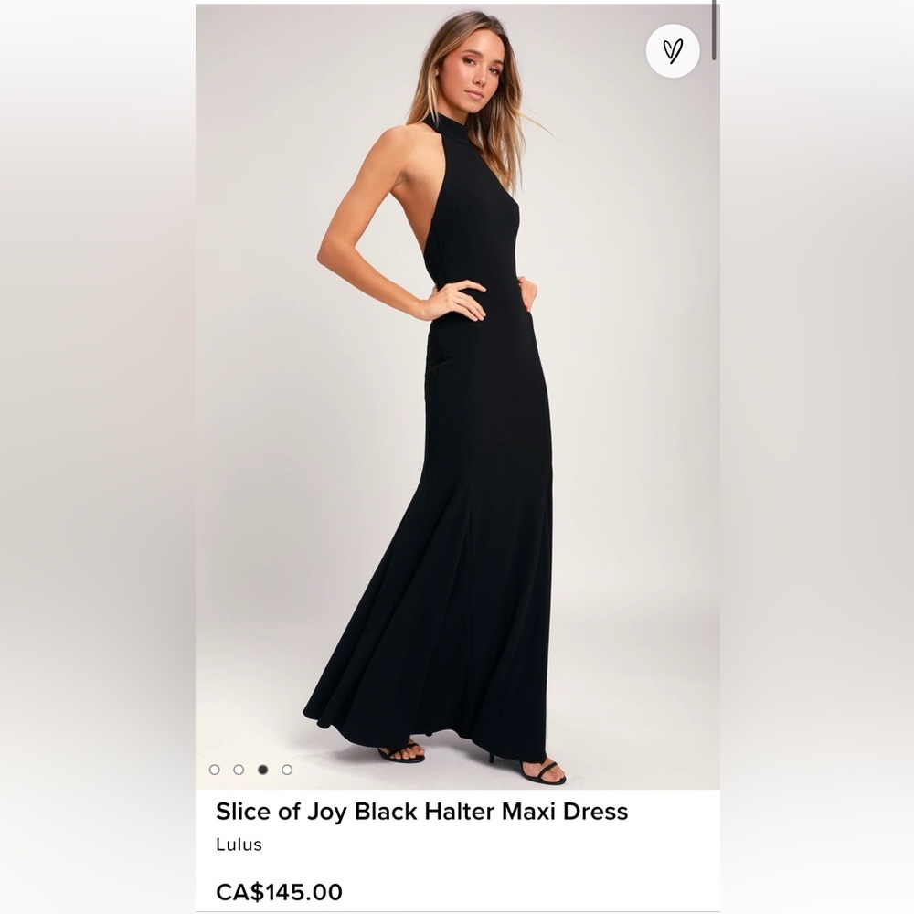 Lulu’s black gown size Xsmall, never worn